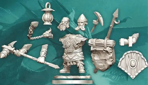 D&D Frameworks Dwarf Fighter Male