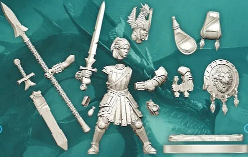 D&D Frameworks Human Fighter Female