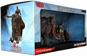 D&D Icons of the Realms Miniatures Snowbound Frost Giant and Mammoth Premium Set