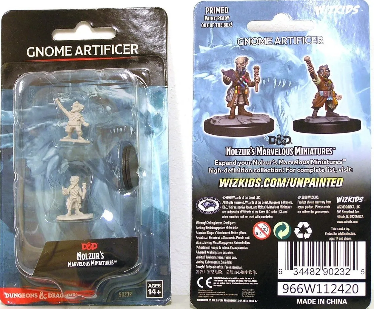 D&D Nolzurs Marvelous Unpainted Miniatures Gnome Artificer Male ( 2 figures )