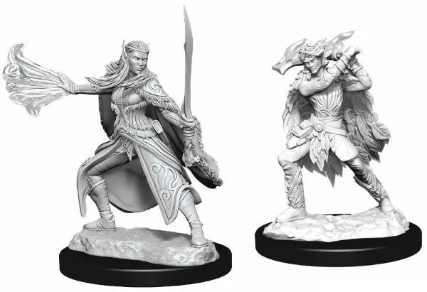 D&D Nolzurs Marvelous Unpainted Miniatures Winter Eladrin  & Spring Eladrin