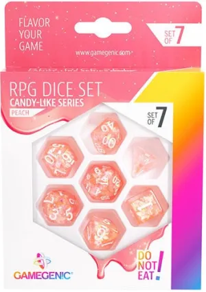 Gamegenic Candy-like Series - Peach - RPG Dice Set (7pcs)