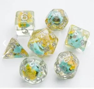 Gamegenic Embraced Series - Green Skull - RPG Dice Set (7pcs)