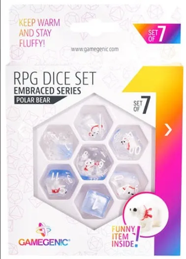 Gamegenic Embraced Series - Polar Bear - RPG Dice Set (7pcs)