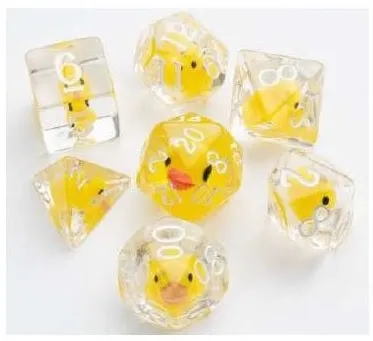Gamegenic Embraced Series - Rubber Duck - RPG Dice Set (7pcs)