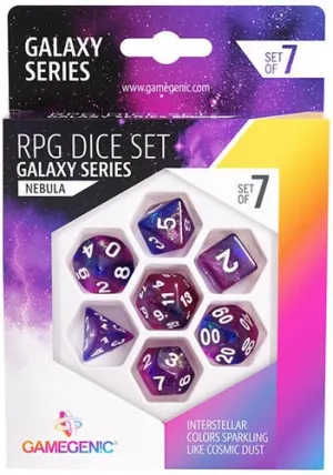 Gamegenic Galaxy Series Nebula RPG Dice Set (7pcs)