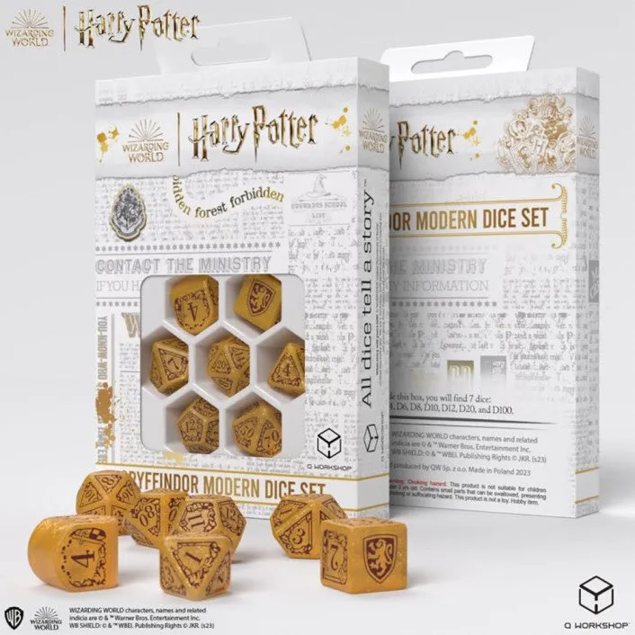 Harry Potter Gryffindor Modern Dice Gold