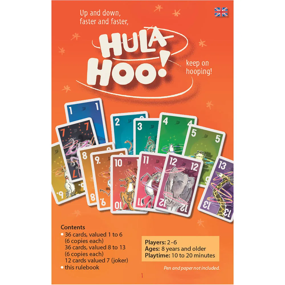 IELLO Hula Hoo Dynamic Card Game for Families