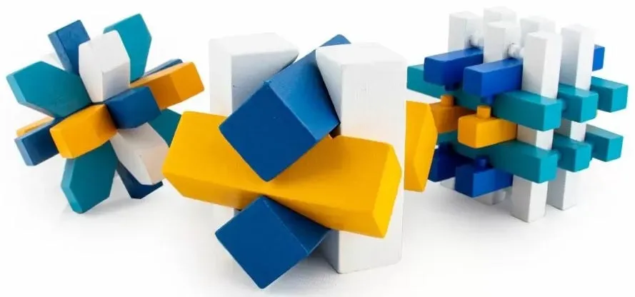 LPG 3D Wooden Brainteaser Triple Pack