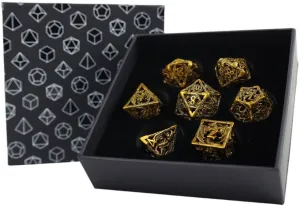 LPG Dice RPG Set Hollow Dragon Ancient Bronze