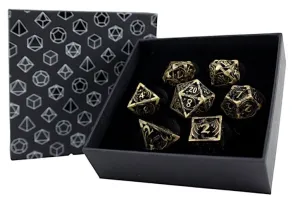 LPG Dice RPG Set Hollow Dragon Tarnished Gold