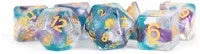 MDG Unicorn Resin Polyhedral Dice Set Fancy Fae