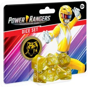 Power Rangers RPG Dice Set Yellow (Set of 7)
