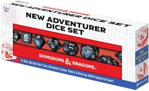 Sirius Dice D&D New Adventurer Dice Set Black Dice