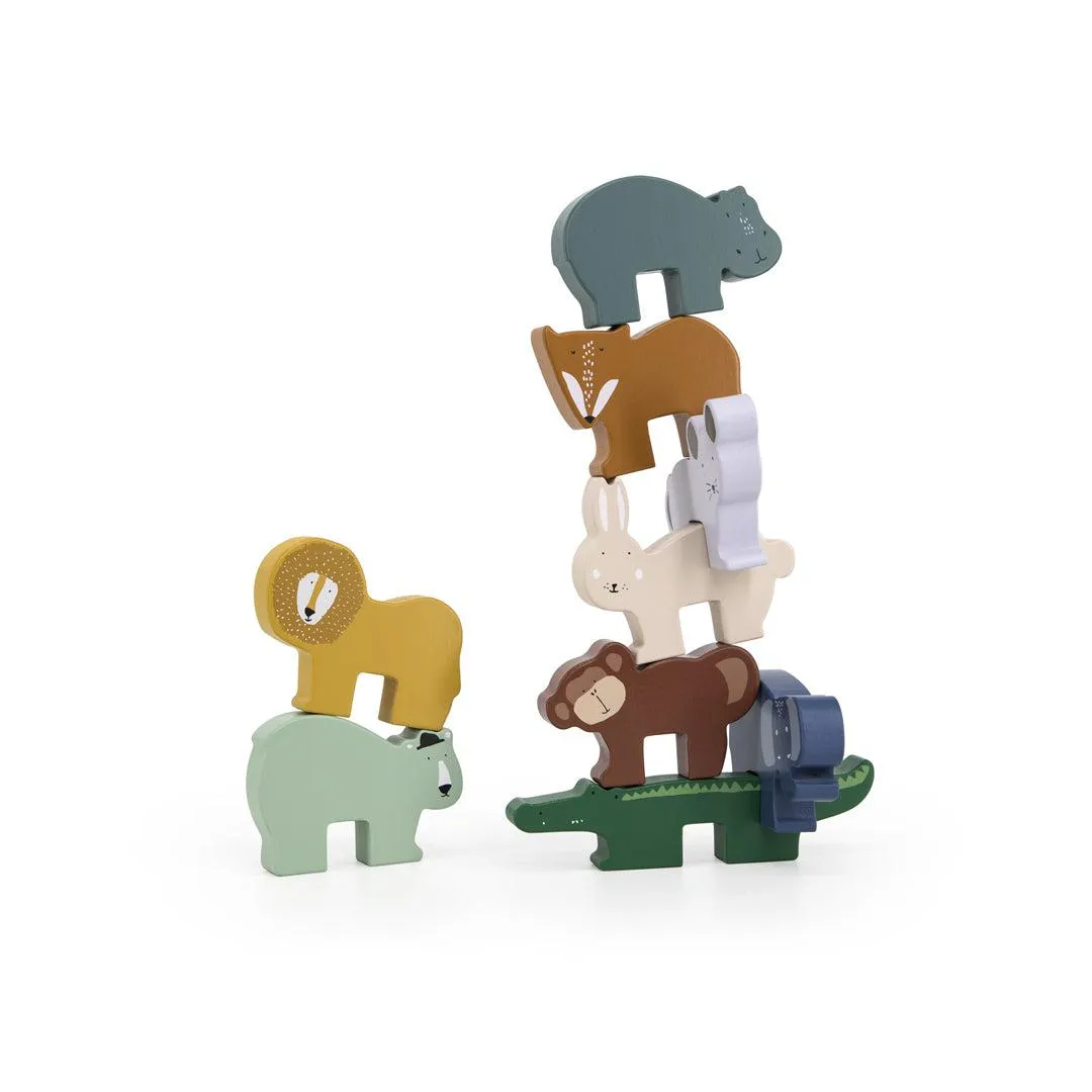 Trixie Wooden Animal Stacking Game