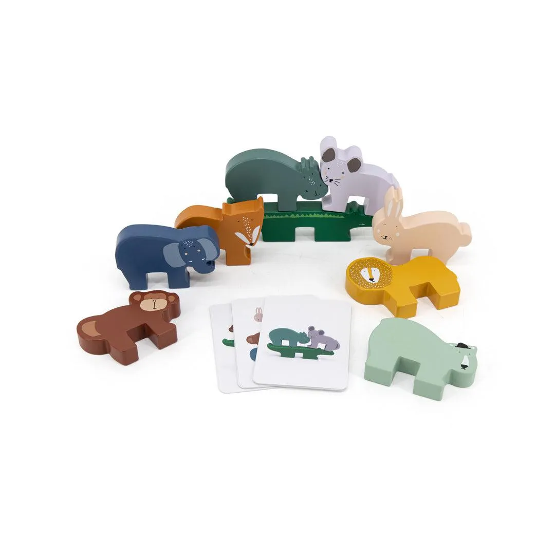 Trixie Wooden Animal Stacking Game
