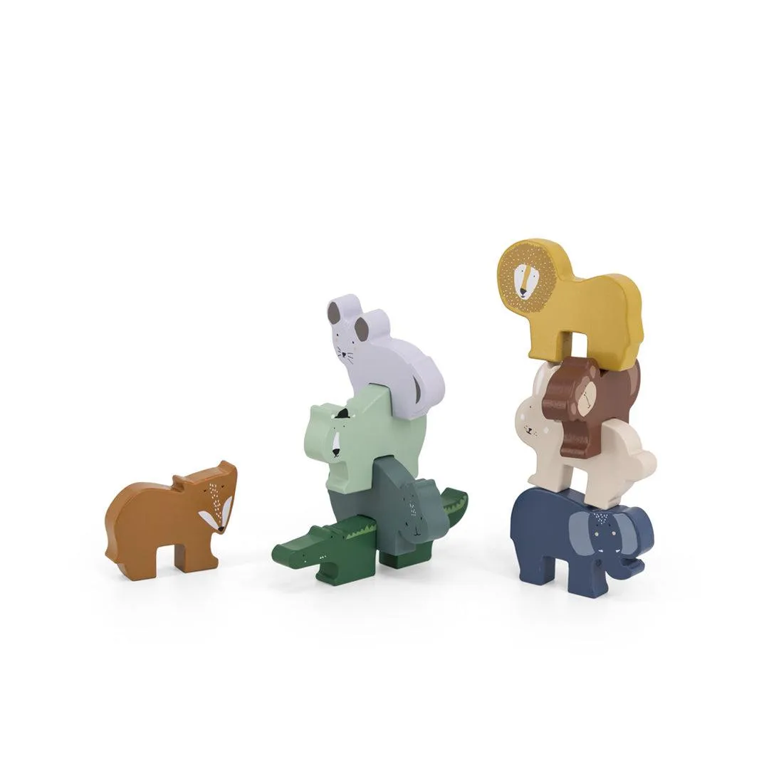 Trixie Wooden Animal Stacking Game