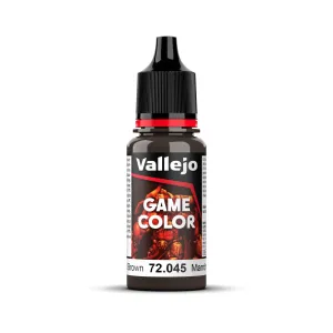 Vallejo Game Colour Charred Brown 18ml Acrylic Paint - New Formulation AV72045