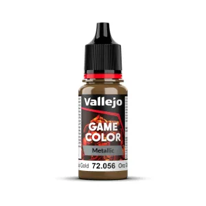 Vallejo Game Colour Metal Glorious Gold 18ml Acrylic Paint - New Formulation  AV72056