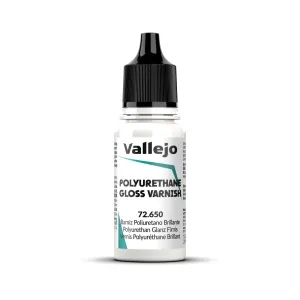 Vallejo Game Colour Polyurethane Gloss Varnish 18ml Acrylic Paint - New Formulation AV72650