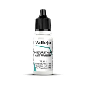 Vallejo Game Colour Polyurethane Matt Varnish 18ml Acrylic Paint - New Formulation AV72651