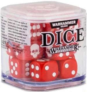 Warhammer Dice Cube Red
